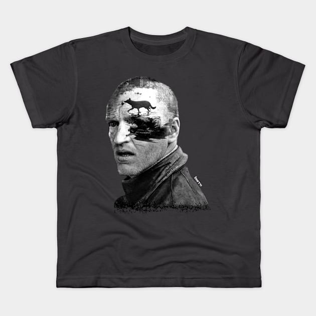 Andrei Tarkovsky's Stalker Silhouette Art by @burrotees Kids T-Shirt by burrotees